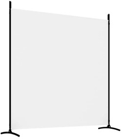 Διαχωριστικό Δωματίου με 3 Πάνελ Λευκό 525x180 εκ. από Ύφασμα - Λευκό