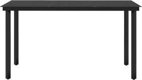 vidaXL Σετ Τραπεζαρίας Κήπου 5 Τεμαχίων Καφέ με Μαξιλάρια