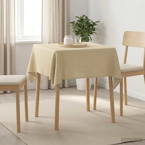 vidaXL Ύφασμα Τραπέζης 5 τμχ. Λευκό κρεμ 90 x 90 cm τετράγωνο