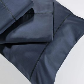 Σεντόνι S250/8 Navy Down Town Queen Size 245x280cm 100% Βαμβακοσατέν