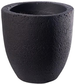 Γλάστρα Τσιμεντένια Στρογγυλή Botani C-7470-8 40x40x40cm Black Supergreens Τσιμέντο