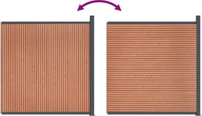 vidaXL Πάνελ Περίφραξης Καφέ 173 x 186 εκ. από WPC