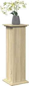 vidaXL Βάση Οθόνης με Αποθ. Sonoma Δρυς 31x30x90 εκ Επεξεργασμένο Ξύλο