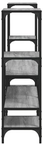 vidaXL Έπιπλο Τηλεόρασης Γκρι Sonoma 206,5x28,5x95 εκ. από Επεξ. Ξύλο