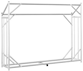 vidaxL Ράφι για καυσόξυλα με κάλυμμα βροχής 151x40,5x110,5 εκ.