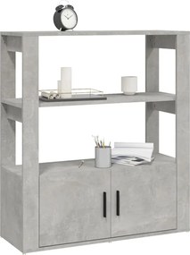vidaXL Ντουλάπι Γκρι Σκυροδέματος 80x30x90 εκ. Επεξεργασμένο Ξύλο