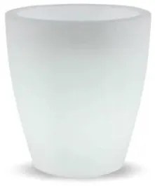 Ηλιακή Φωτιζόμενη Γλάστρα LED RGBW IP65 6500K Violeta 40 LUMVL040SSNW New Garden-LUMVL040SSNW-Λευκό LUMVL040SSNW