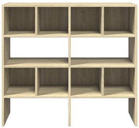 Ράφια παπουτσιών 2 τμχ στοιβαζόμενα Sonoma Oak 89,5x30x40 cm - Καφέ