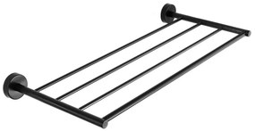 Karag 969655 Uno Ραφιέρα Πετσετών 60cm Μαύρη Ματ