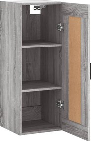 vidaXL Ντουλάπι Τοίχου Γκρι Sonoma 34,5 x 34 x 90 εκ. Επεξεργ. Ξύλο