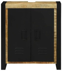 vidaXL Ντουλάπα Νιπτήρα Καφέ 55 x 35 x 60 εκ. Μασίφ ξύλο μάνγκο