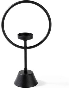 Κηροπήγιο Για Ρεσώ Cairos 247HFM1130 18,5x9x30cm Black Aberto Design Μέταλλο