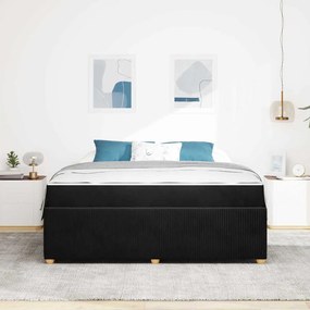 vidaXL Σκελετός Κρεβατιού Μαύρο 180 x 200 cm ύφασμα