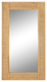 Τοίχο καθρέφτη Home ESPRIT Ανοιχτό καφέ Φυσικό Τροπικό