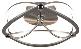 Φωτιστικό Οροφής Trio Lighting Charivari 621210107 Νίκελ Ματ