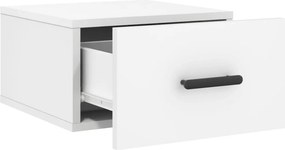 vidaXL Κομοδίνο Επιτοίχιο Λευκά 35 x 35 x 20 εκ.