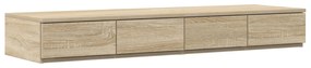vidaXL Κομοδίνα με Συρτάρια Sonoma Oak 120x36.5x16.5 εκ Επεξεργασμένο Ξύλο