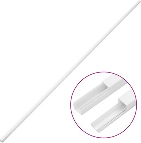 vidaXL Κανάλι Καλωδίων 10 x 10 χιλ. 10 μ. από PVC