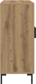 vidaXL Ντουλάπι Αρτισιανή Δρυς 90 x 34 x 80 εκ. από Επεξεργασμένο Ξύλο