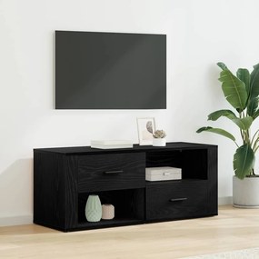 vidaXL Ντουλάπι TV Μαύρη Οξυά 100 x 35 x 40 εκ Επεξεργασμένο ξύλο