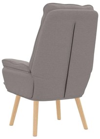 vidaXL Χαλαρωτική Πολυθρόνα Taupe 69 x 74 x 93 εκ. ύφασμα