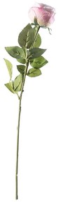 Τεχνητό Κλωνάρι Τριαντάφυλλο Garden 1681-7 8x57cm Pink Supergreens Polyester,Plastic
