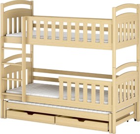 VIKI 80x160 pine bunk bed Lano Furniture