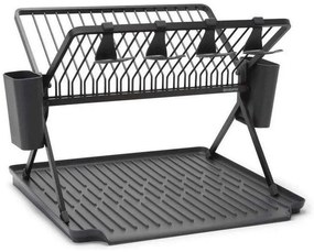 Πιατοθήκη Διώροφη Με Δίσκο 081.1394/82 33x42x51cm Dark Grey Brabantia Μέταλλο