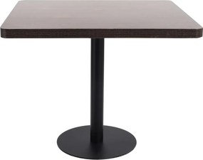 vidaXL Τραπέζι Bistro Σκούρο Καφέ 80 x 80 εκ. από MDF