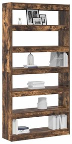vidaXL Βιβλιοθήκη Καφέ 100 x 30 x 198 εκ. Επεξεργασμένο ξύλο