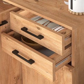 Παπουτσοθήκη - ντουλάπι Polly Megapap χρώμα pine oak 108x35x108εκ. - GP041-0064,3