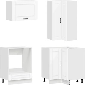 vidaXL Μονάδα κουζίνας PORTO 8 pcs Λευκό Επεξεργασμένο Ξύλο