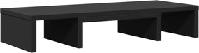vidaXL Βάση Οθόνης Ρυθμιζόμενο Μαύρο 60x24x10,5 εκ. από Επεξ. Ξύλο