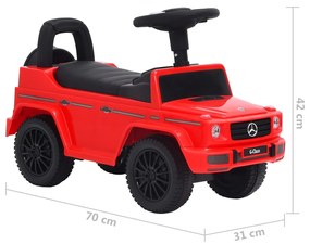 Παιδικό Αυτοκίνητο Περπατούρα Mercedes-Benz G63 Κόκκινο - Κόκκινο