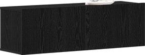 vidaXL Ντουλάπι TV Μαύρη Οξυά 100 x 30 x 30 cm Επεξεργασμένο ξύλο