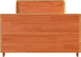 vidaXL Σκελετός Κρεβ. Χωρίς Στρώμα Καφέ Κεριού 100x200 εκ Μασίφ Πεύκο