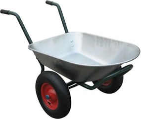 vidaXL Τροχόσπιτο Ασημί