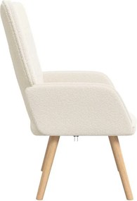 vidaXL Πολυθρόνα Κρεμ 62 x 67 x 95,5 εκ Υφάσματος Sherpa