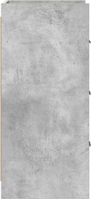 vidaXL Πλαϊνό γραφείο Γκρι Σκυροδέματος 40 x 36 x 80 εκ