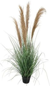 Τεχνητό Φυτό Σε Γλάστρα 0041-223-002 33x33x125cm Green-Beige Plastic