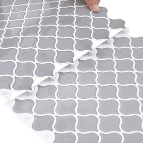 vidaXL Tile Λαμπτήρα 10 τεμ. Γκρι 27 x 27 εκ. Πολυουρεθάνη και PET