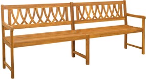 vidaXL Εξωτερικός πάγκος Φυσικό 220 x 55,5 x 90 εκ.
