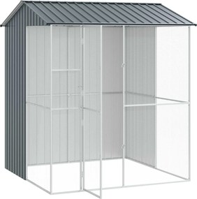 vidaXL Κλουβί Πουλιών Ανθρακί 215 x 210 x 247 εκ.