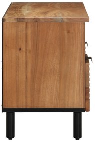 vidaXL Ντουλάπα τηλεόρασης 100x33,5x46 εκ. Μασίφ ξύλο ακακίας