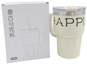 ΑΝΟΞΕΙΔΩΤΟ ΘΕΡΜΟΣ ΛΕΥΚΟ 600ml ΜΕ ΑΝΟΞΕΙΔΩΤΟ ΚΑΛΑΜΑΚΙ MCM-600ML-1-MCM-600ML-1