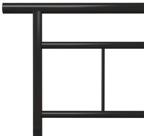 vidaXL Πλαίσιο Κρεβατιού Μαύρο 120 x 200 εκ. Μεταλλικό