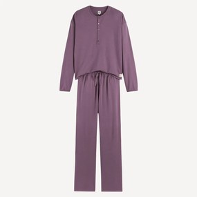 Πιτζάμα με μακριά μανίκια από βαμβακερό ζέρσεϊ