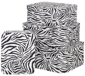 Κουτιά Αποθήκευσης (Σετ 4τμχ) F-V Polybox Zebra 209366