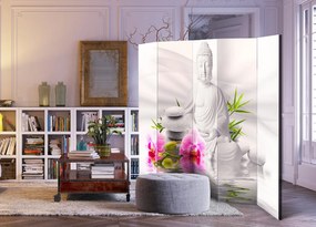 Διαχωριστικό με 5 τμήματα - Buddha and Orchids II [Room Dividers] 225x172