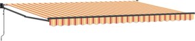 vidaXL Αντιανεμικό Κρεμ 500 x 300 x 165 εκ. Πολυέστερ και Μέταλλο